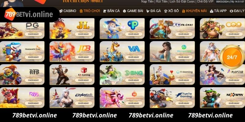 Cổng game tiêu biểu cho 789bet