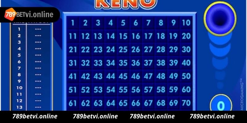 Mẹo chơi game Keno thắng lớn tại nhà cái 789bet