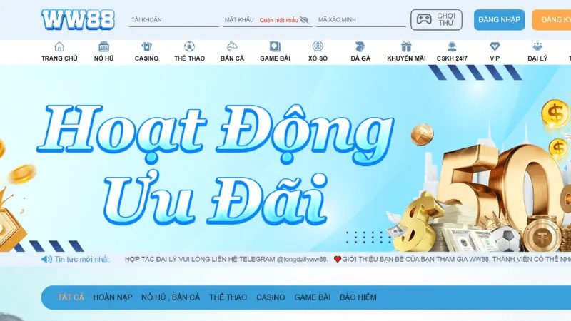 Khuyến mãi vô cùng hấp dẫn đến từ cổng game WW88