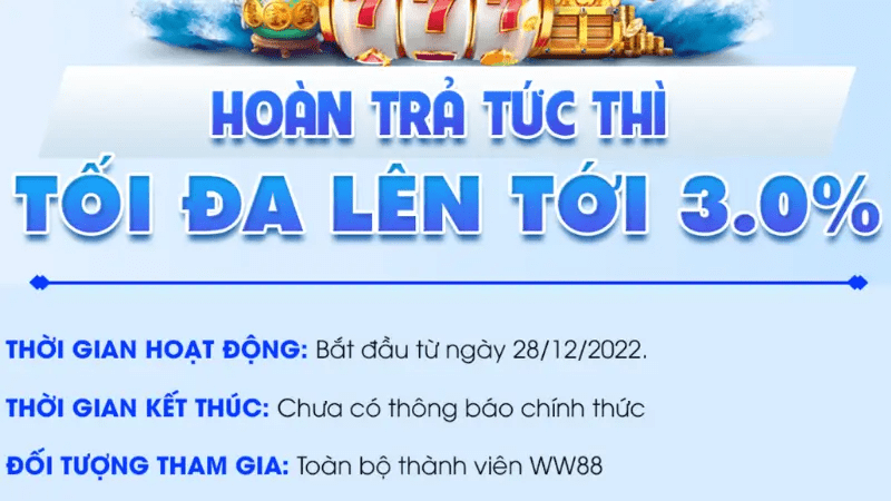 Hoàn trả tiền cược khi thua